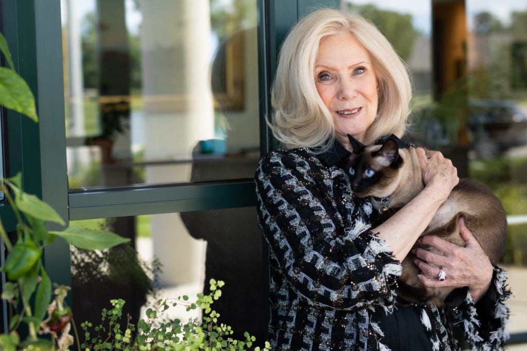 Ms. Judy with cat
